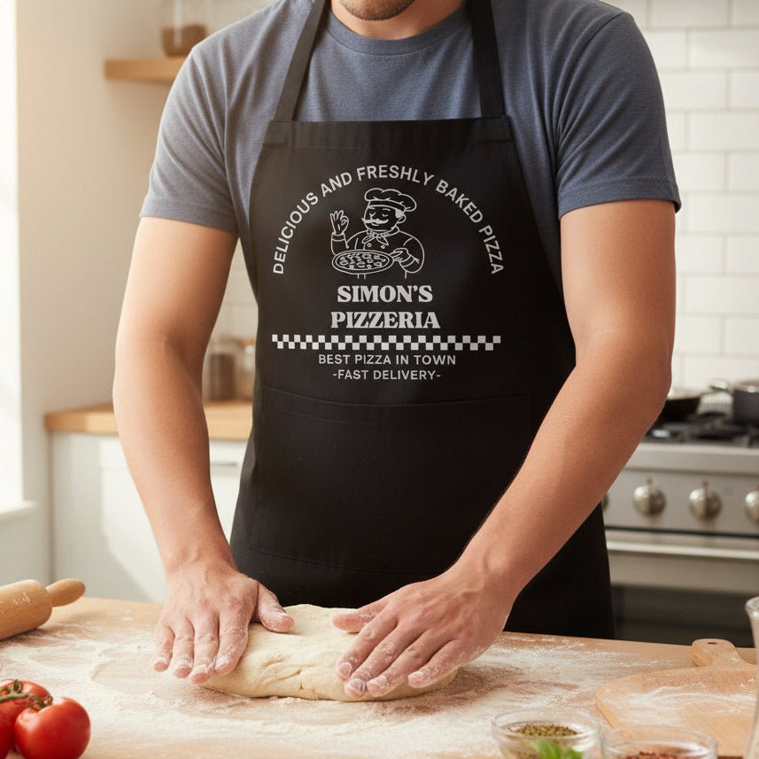 Gepersonaliseerd Schort Pizzabakkers - Hey BB