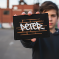 Stoere Graffiti Portemonnee met Naam voor Kinderen