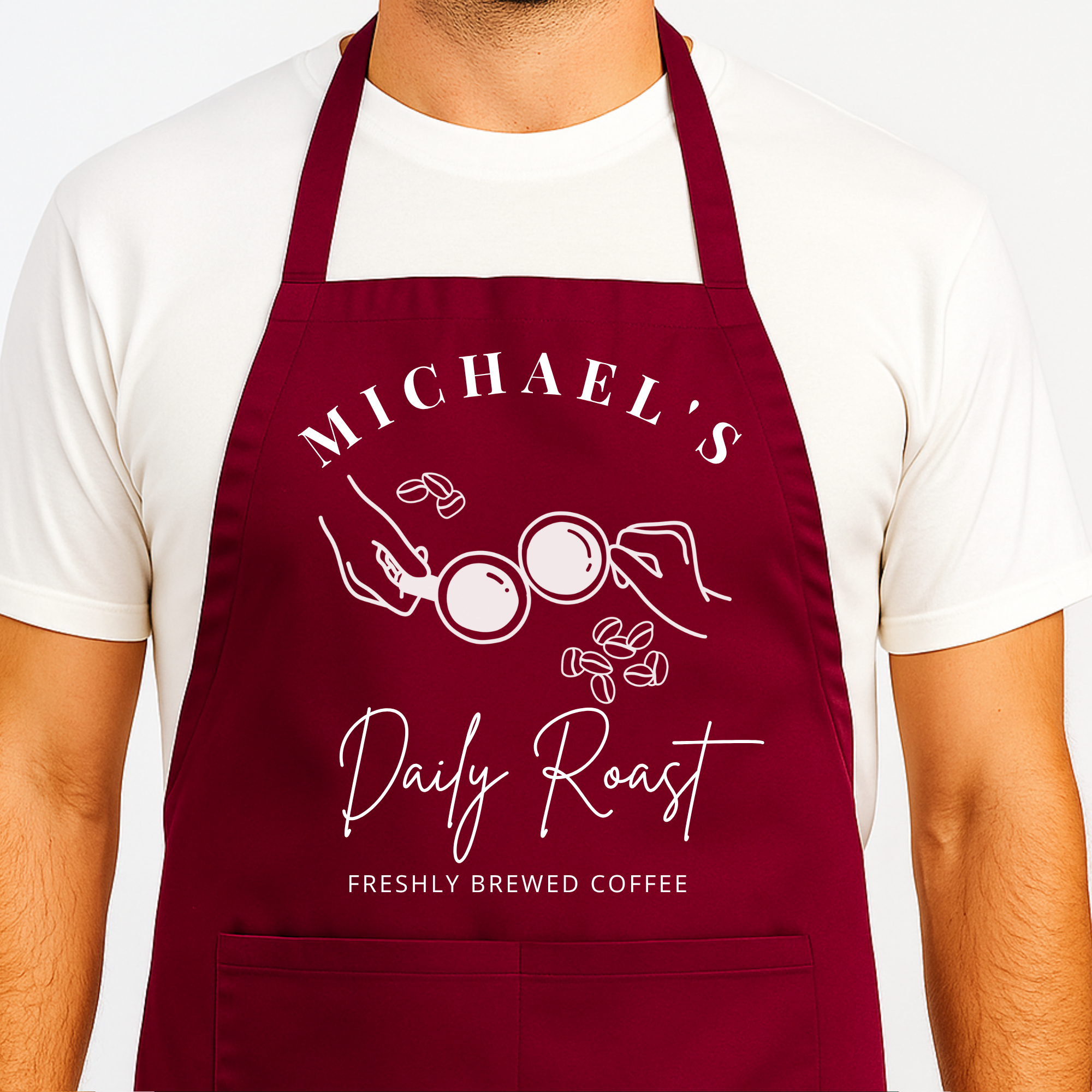 Gepersonaliseerd Schort Koffie Liefhebbers - Mugs & Beans