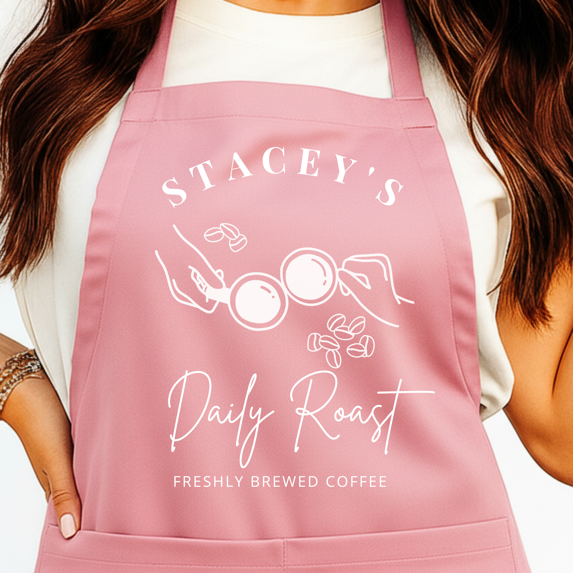 Gepersonaliseerd Schort Koffie Liefhebbers - Mugs & Beans