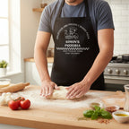 Gepersonaliseerd Schort Pizza Bakker Zwart