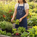 Gepersonaliseerd Schort voor Moestuinier Blauw