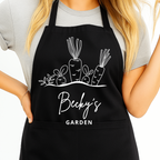Gepersonaliseerd Schort voor Moestuin Zwart