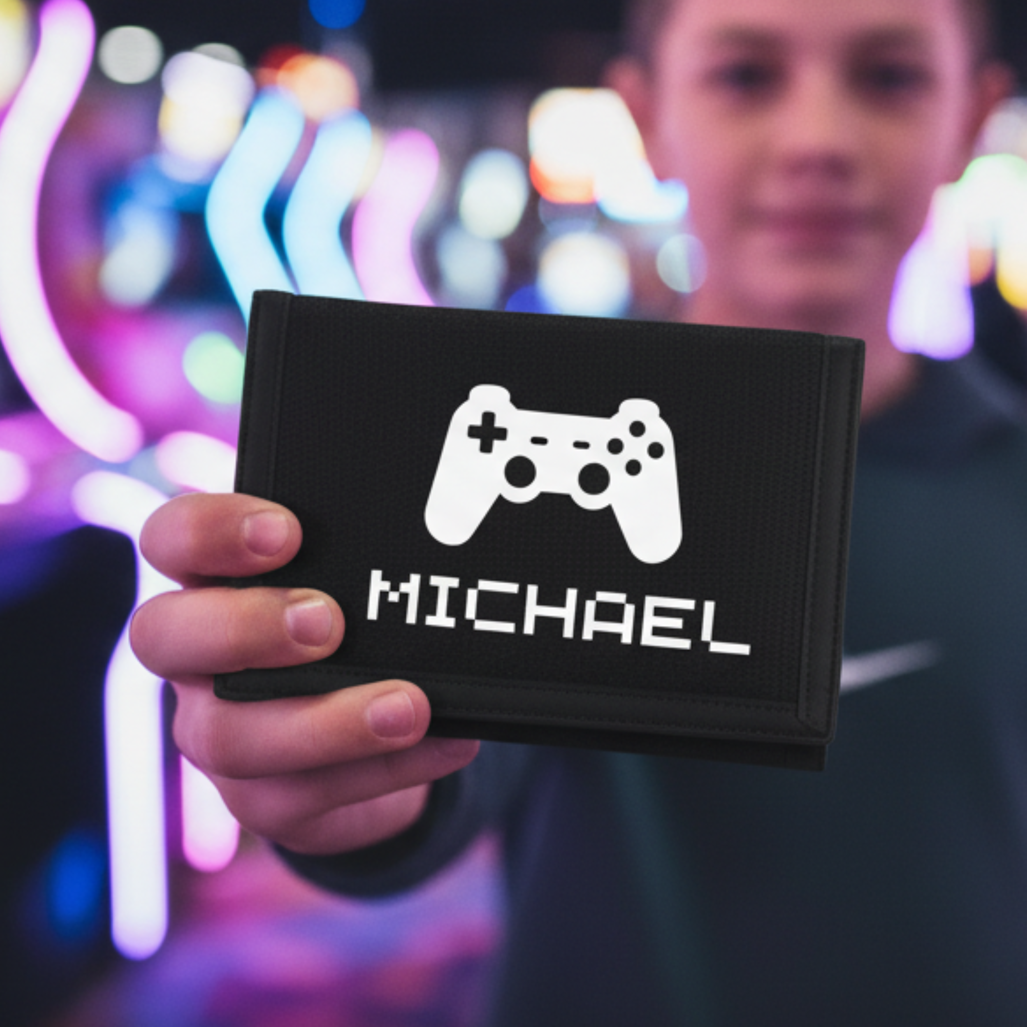 Stoere Gamer Portemonnee met Naam voor Kinderen