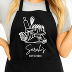 Gepersonaliseerd Bakschort met Naam - Taart & Bakbenodigdheden Design - Hey BB