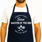 Gepersonaliseerd Barbecue Schort - Licensed to Grill - Zwart - Hey BB