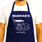 Gepersonaliseerd Broodbakschort | Blauw | Naam naar Keuze - Hey BB