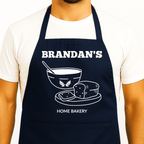 Gepersonaliseerd Broodbakschort | Zwart | Naam naar Keuze - Hey BB