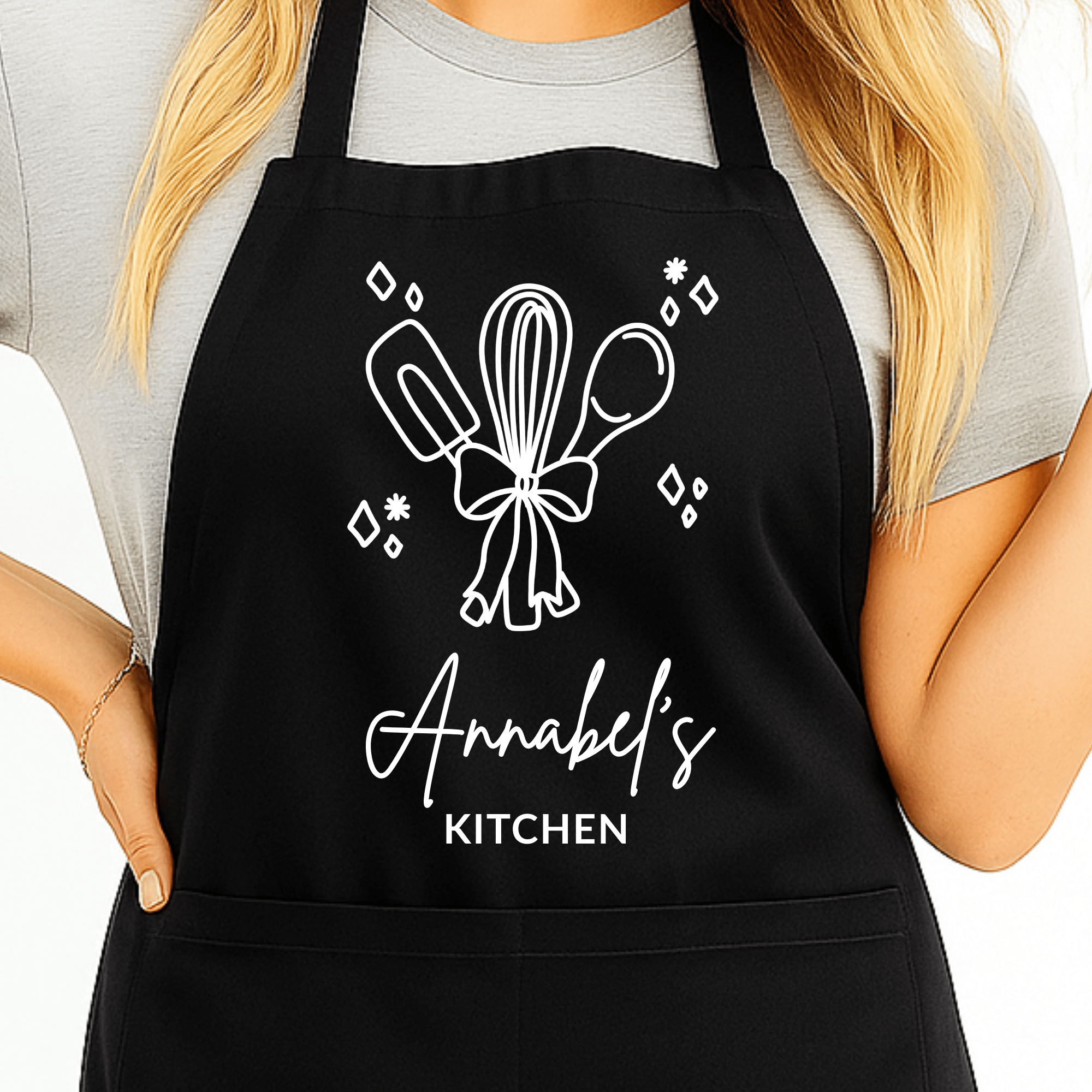 Gepersonaliseerd Kookschort met Naam - Keukengerei Design - Hey BB