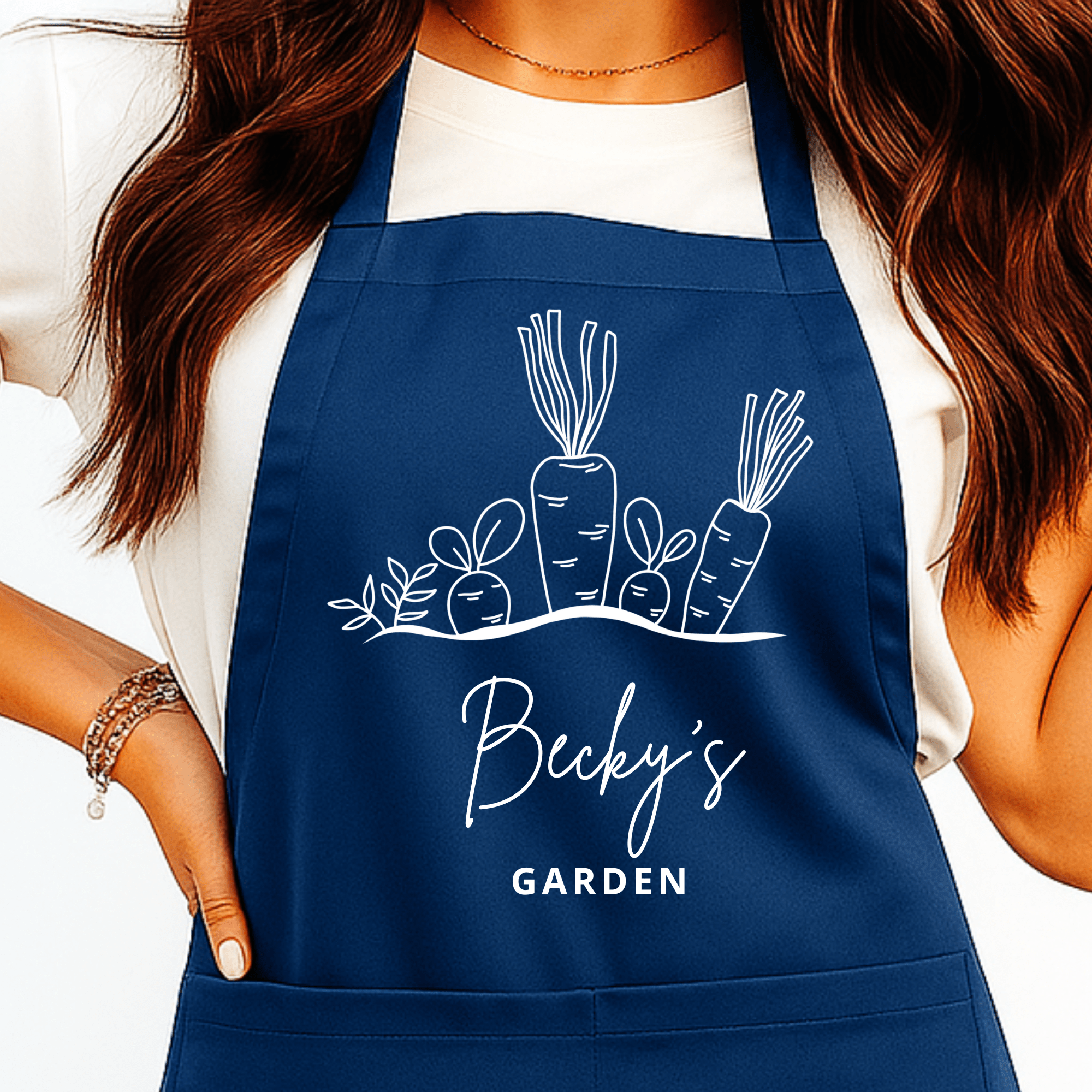 Gepersonaliseerd Moestuinschort met Groenten - Hey BB