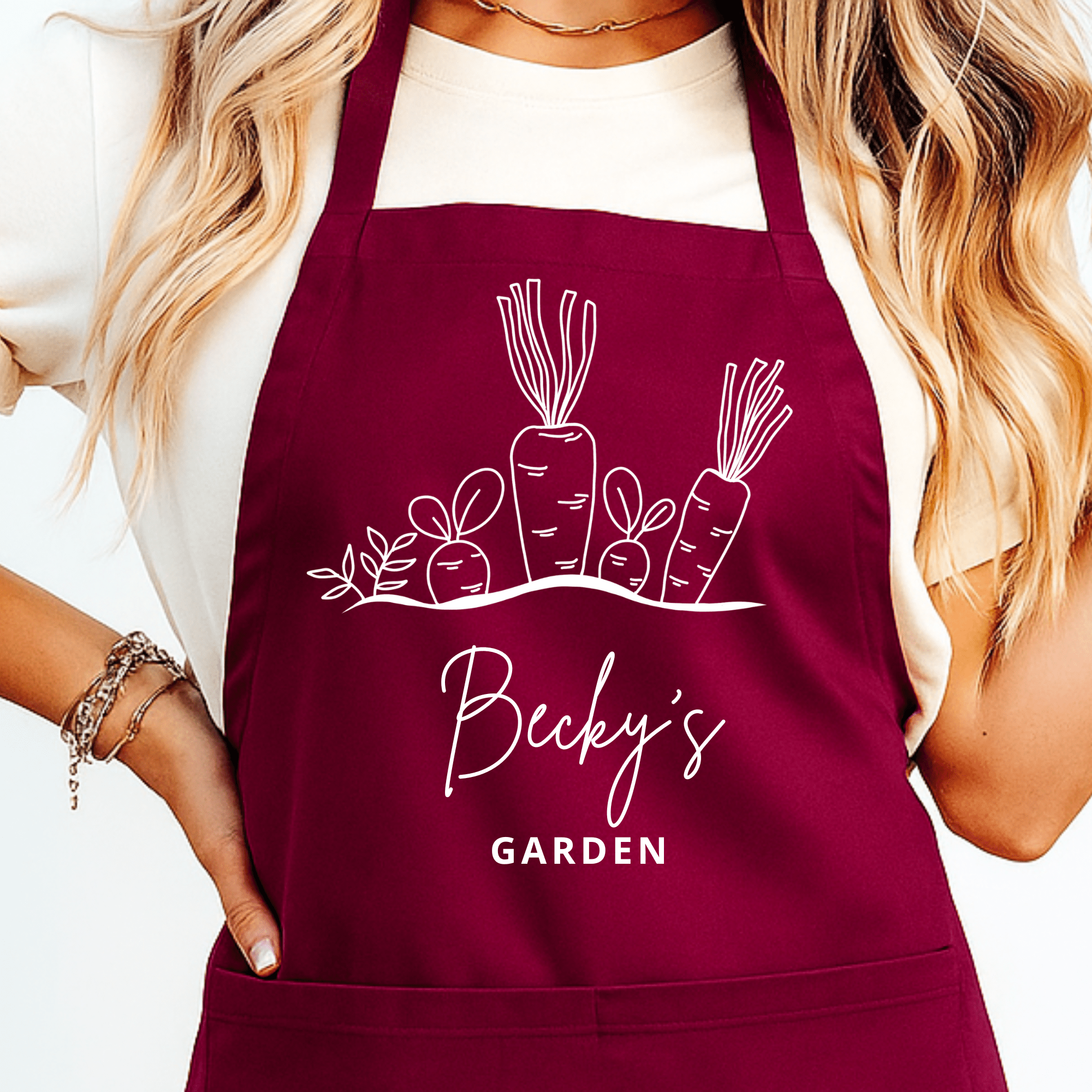 Gepersonaliseerd Moestuinschort met Groenten - Hey BB