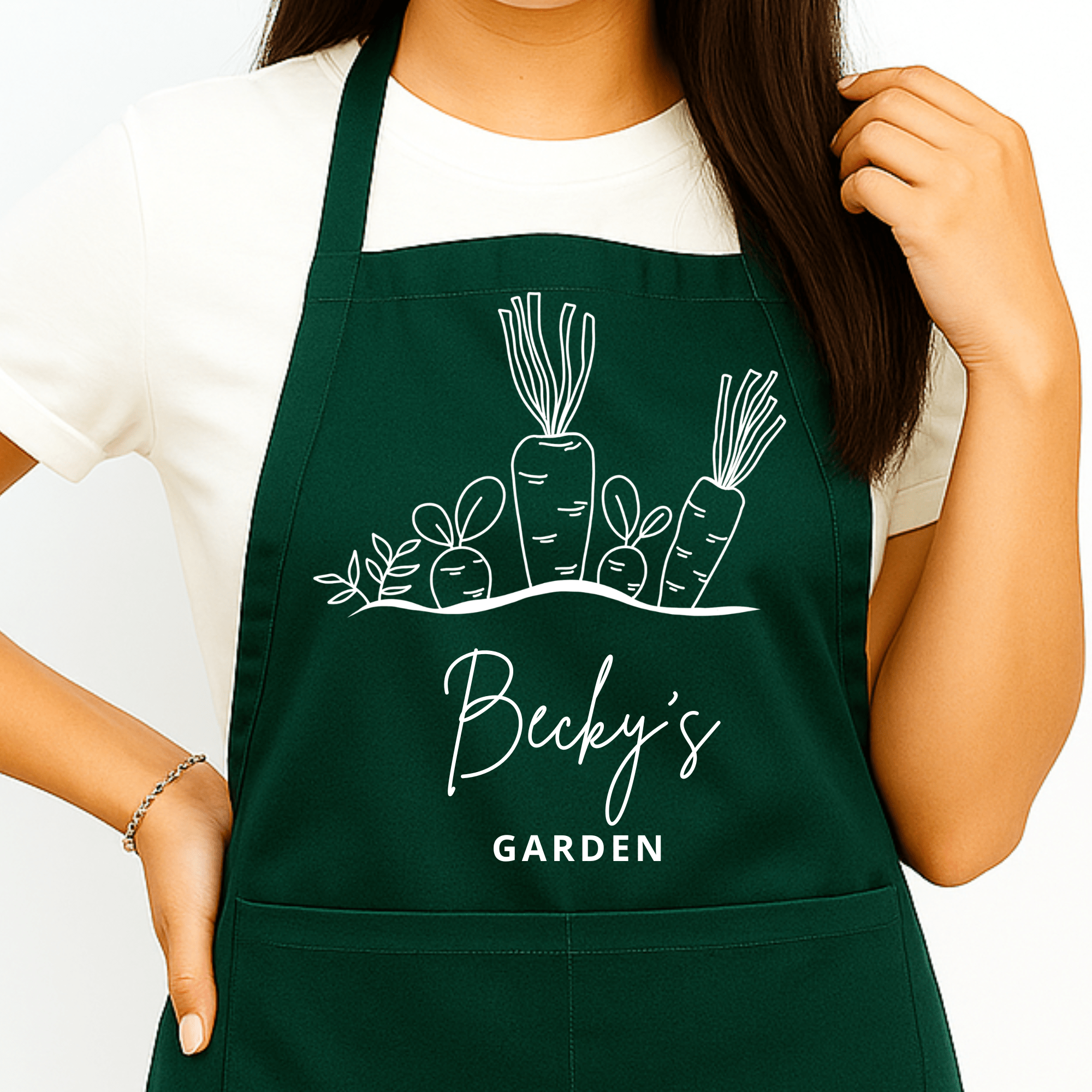 Gepersonaliseerd Moestuinschort met Groenten - Hey BB