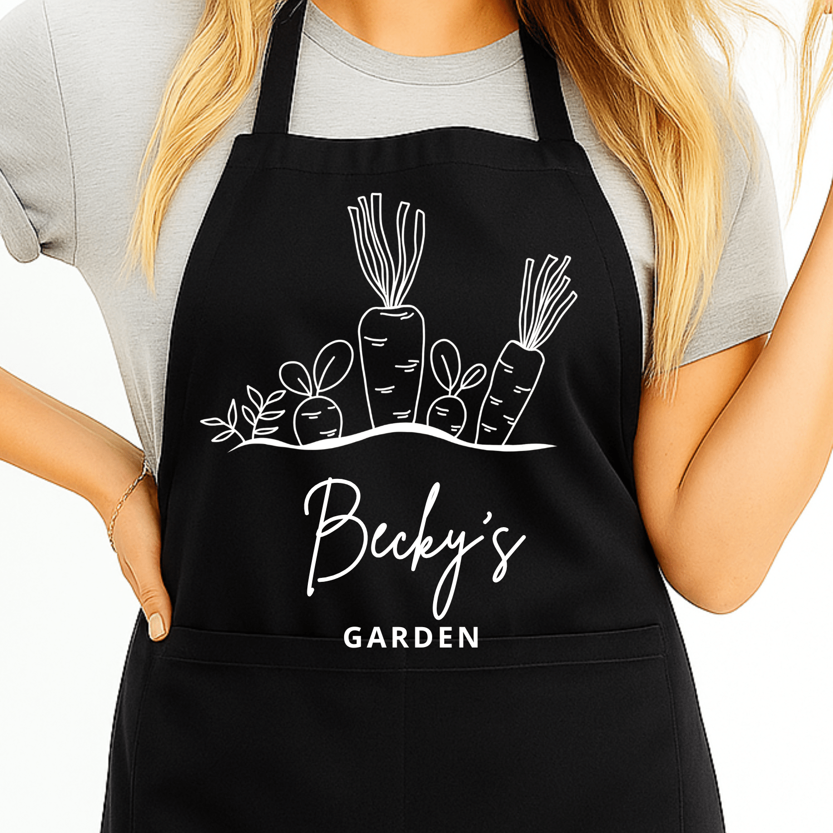 Gepersonaliseerd Moestuinschort met Groenten - Hey BB