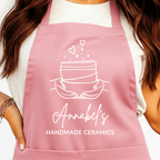 Gepersonaliseerd Pottenbakkers Schort met Kommen - Hey BB