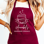 Gepersonaliseerd Pottenbakkers Schort met Kommen - Hey BB