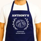 Gepersonaliseerd Schort voor Broodbakkers Blauw