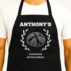 Gepersonaliseerd Schort voor Broodbakkers Zwart