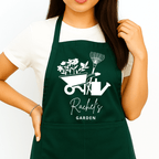 Gepersonaliseerd Tuinschort met Kruiwagen en Bloemen - Hey BB