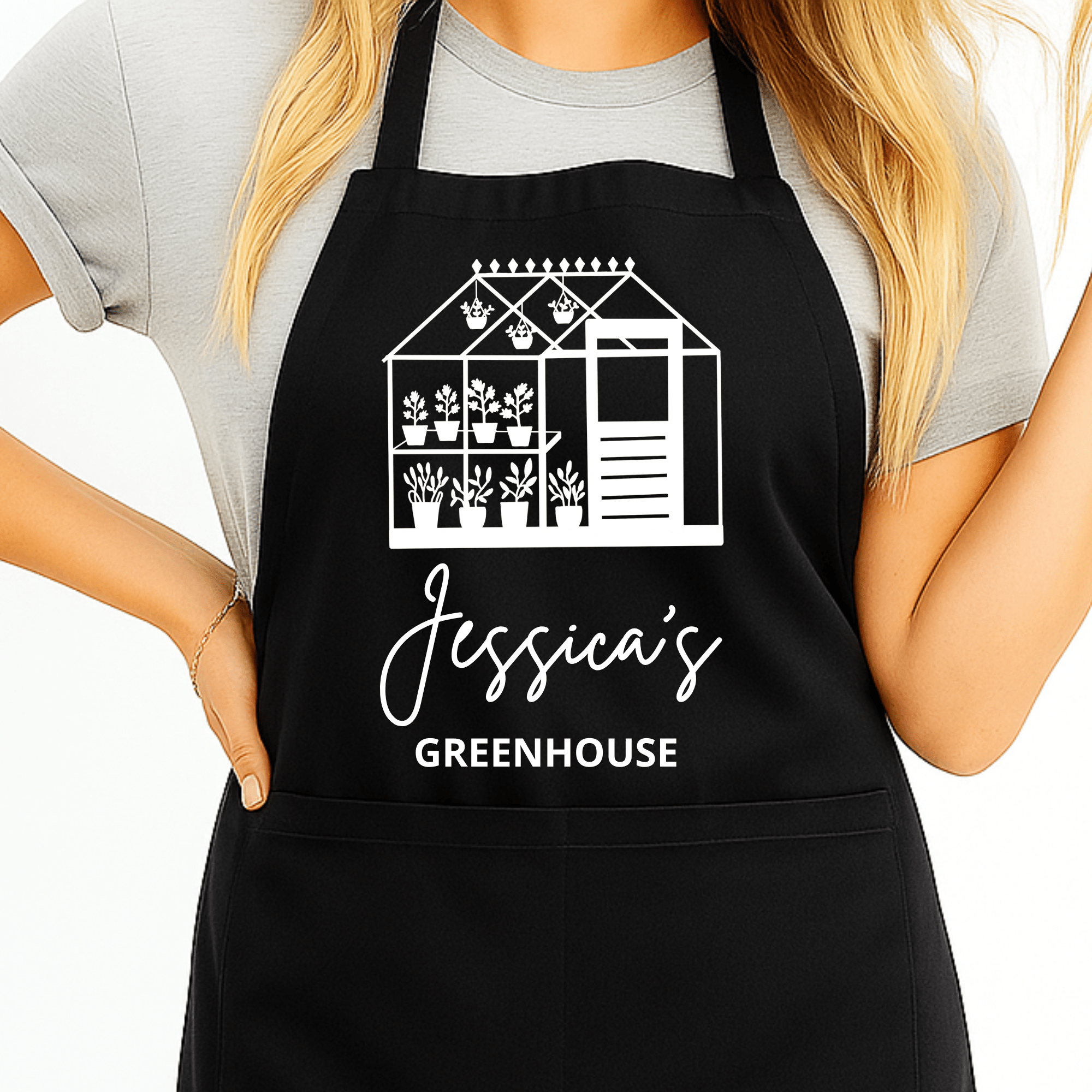 Gepersonaliseerd Tuinschort met Tuinkas - Hey BB